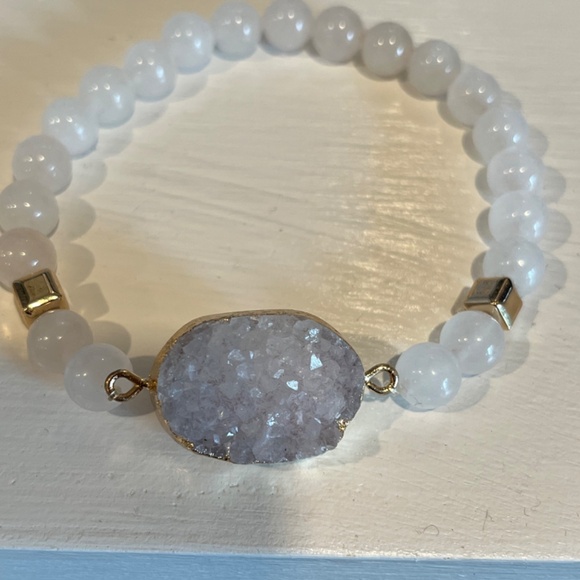 Druzy Quartz ladies bracelet - Picture 7 of 7